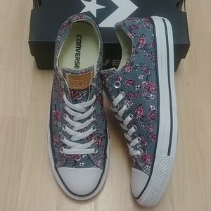 Converse denim floral women's size 11